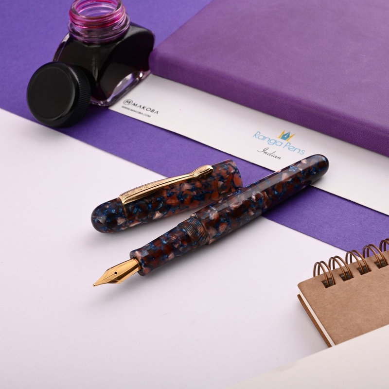 Ranga Samurai Premium Acrylic Fountain Pen – Sapphire Mine GT Extra Fine