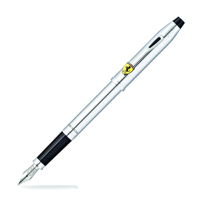 Cross Century II Ferrari Polished Chrome Fountain Pen Fine