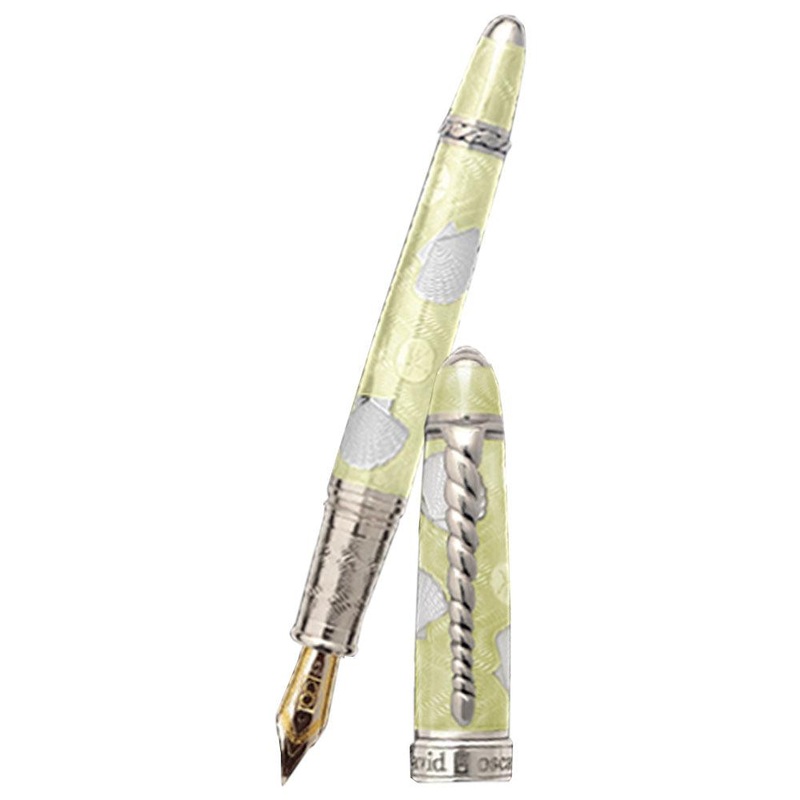 David Oscarson Seaside Fountain Pen –  Limited Edition – Sunshine Yellow/White Fine