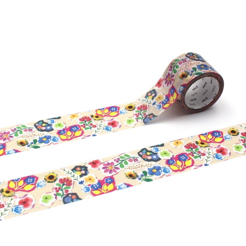 MT EX Washi Tape – Flower Sticker Collage