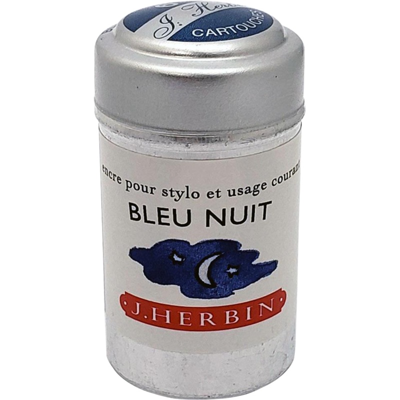 J. Herbin Fountain Pen Bleu Nuit Ink Cartridge