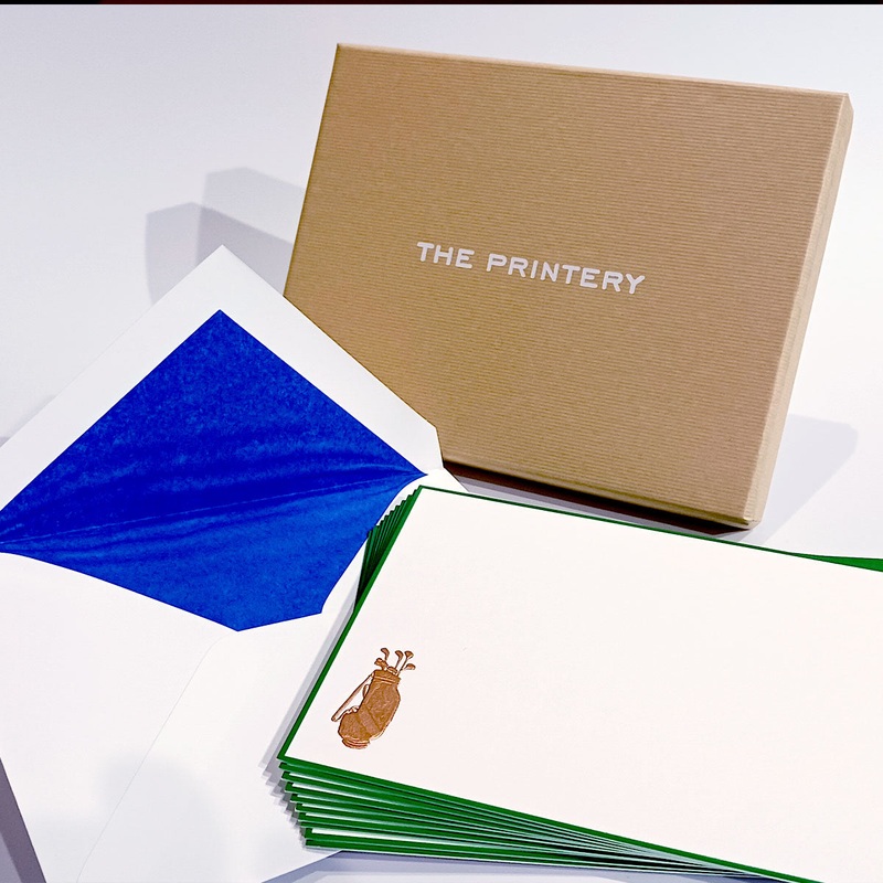 The Printery Engraved Cards – Golf Bag (10ct.)