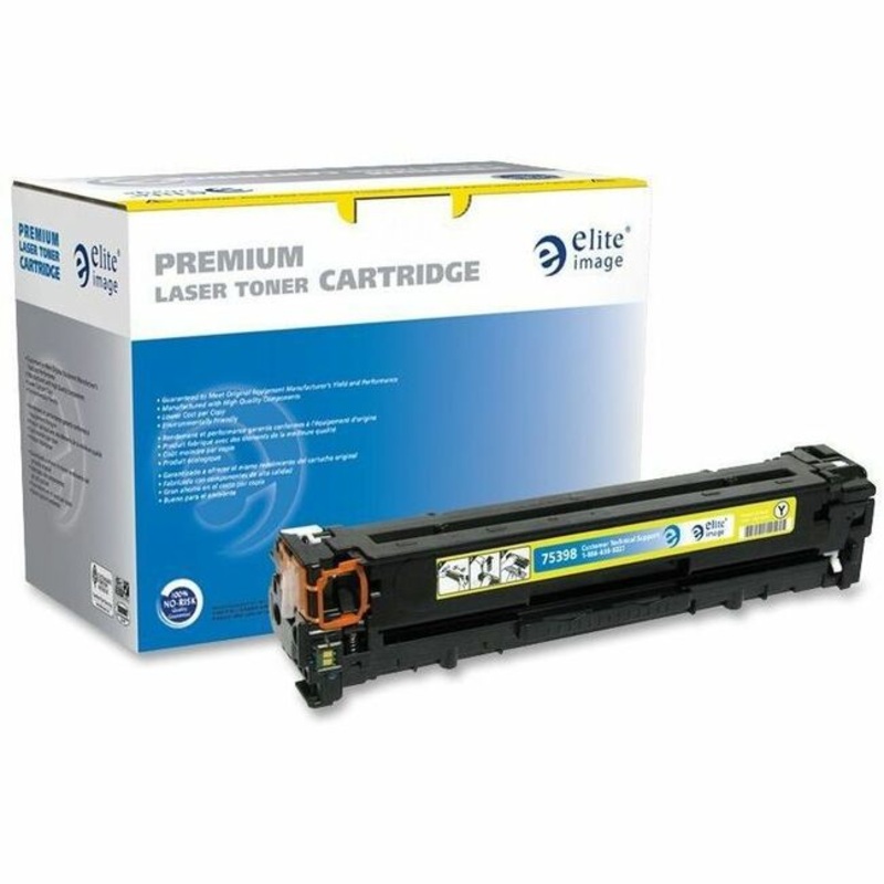 Elite Image Remanufactured Laser Toner Cartridge – Alternative for HP 125A (CB542A) – Yellow – 1 Each – 1400 Pages