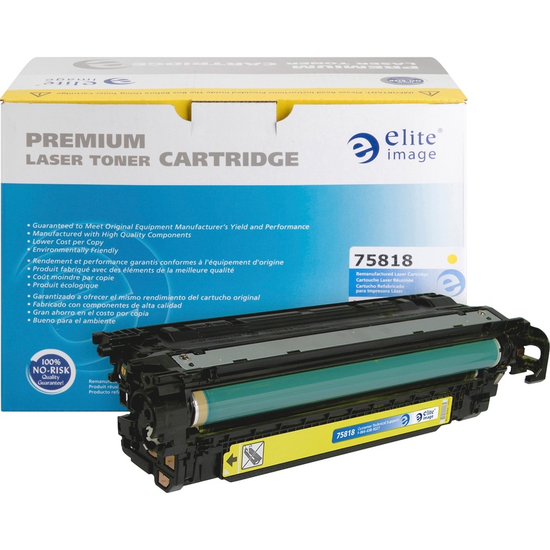 Elite Image Remanufactured Laser Toner Cartridge – Alternative for HP 507A (CE402A) – Yellow – 1 Each – 6000 Pages
