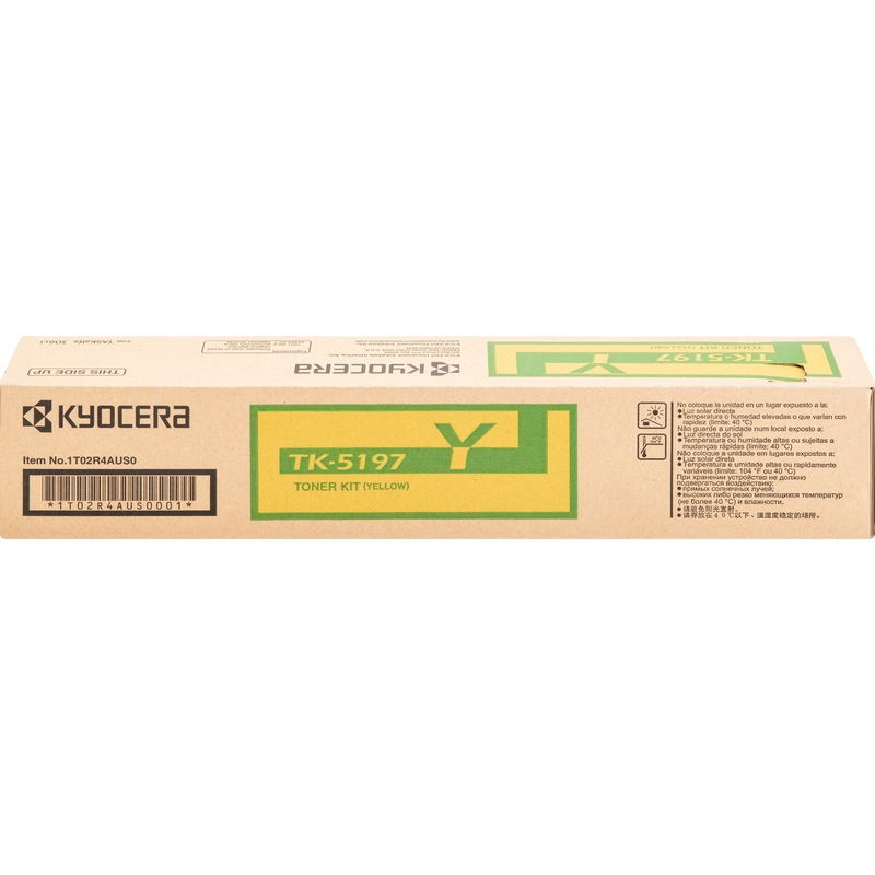 Kyocera TK-5197Y Original Laser Toner Cartridge – Yellow – 1 Each – 7000 Pages