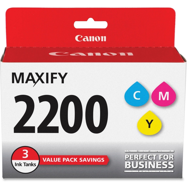 Canon PGI-2200 CMY Original Ink Cartridge – Inkjet – Standard Yield – 700 Pages (Per Cartridge) – Cyan, Magenta, Yellow – 3 / Pack