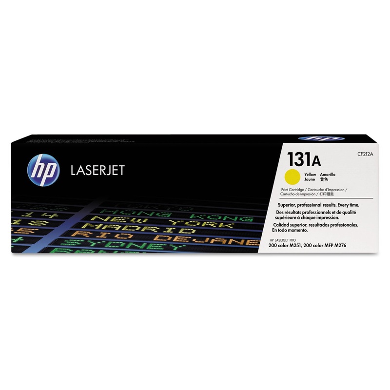 HP 131A, (CF212A) Yellow Original LaserJet Toner Cartridge