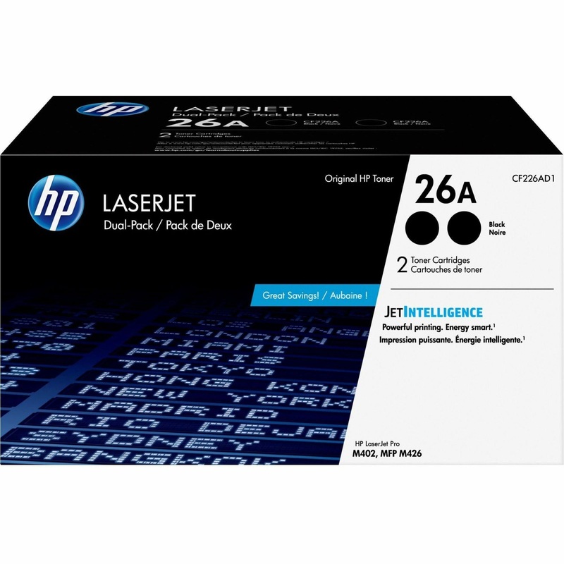 HP 26A Original Average Yield Laser Toner Cartridge – Dual Pack – Black – 2 / Carton – 3100 Pages