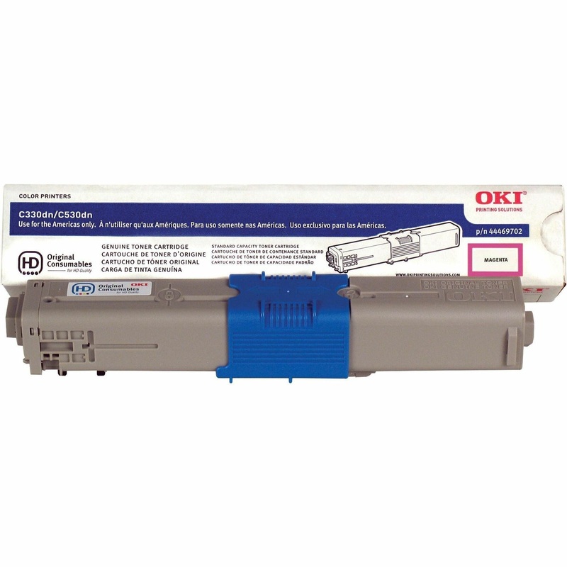 Oki Original Toner Cartridge – LED – 3000 Pages – Magenta – 1 Pack