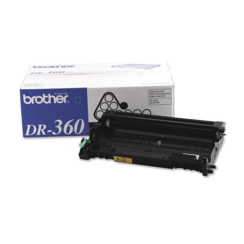 DR360 Drum Unit, 12,000 Page-Yield, Black