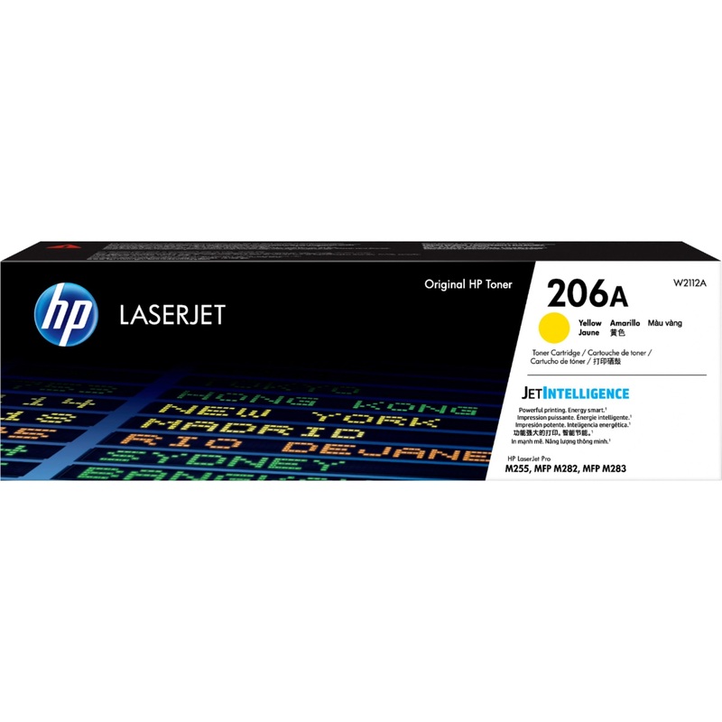 HP 206A Original Laser Toner Cartridge – Yellow – 1 Each – 1250 Pages