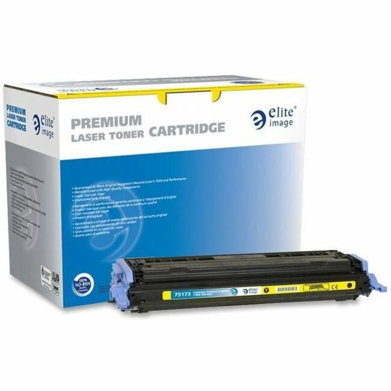 Elite Image Remanufactured Laser Toner Cartridge – Alternative for HP 124A (Q6002A) – Yellow – 1 Each – 2000 Pages