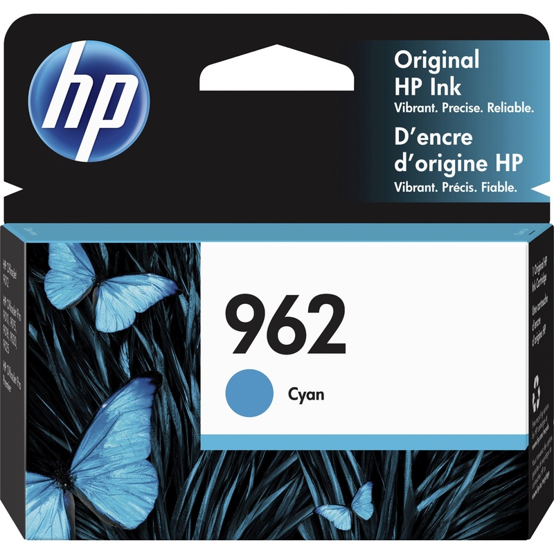 HP 962 (3HZ96AN) Original Standard Yield Inkjet Ink Cartridge – Cyan – 1 Each – 700 Pages
