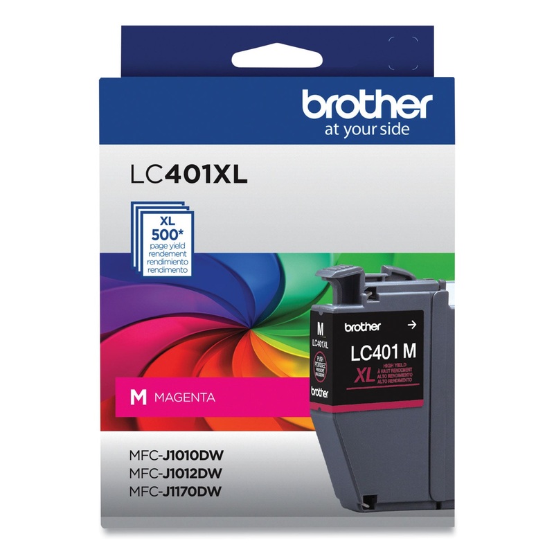 LC401XLMS High-Yield Ink, 500 Page-Yield, Magenta