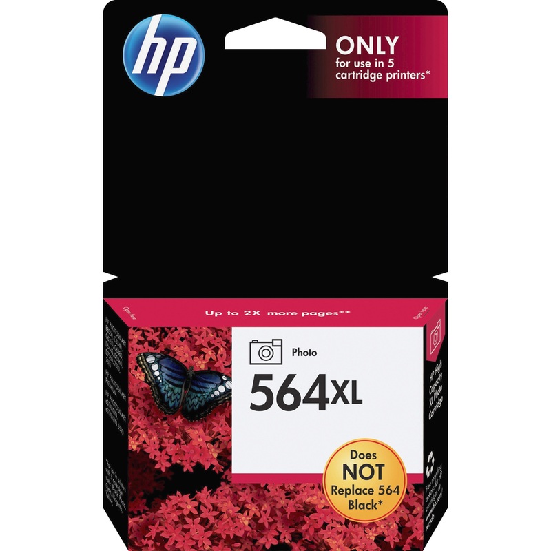 HP 564XL (CB322WN) Original Inkjet Ink Cartridge – Photo Black – 1 Each – 290 Pages