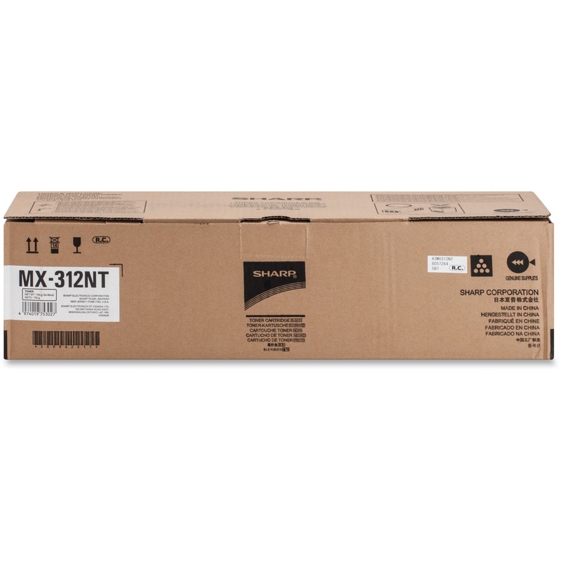 Sharp MX-312NT Original Toner Cartridge – Laser – 25000 Pages – Black – 1 Each