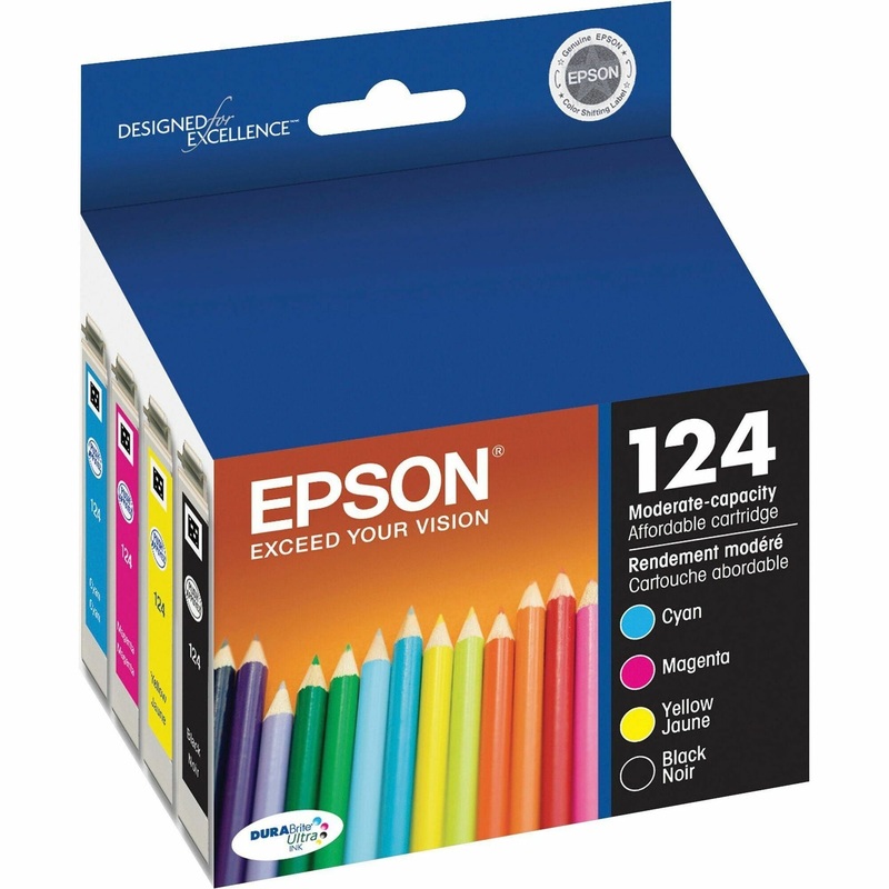 Epson DURABrite 124 Original Ink Cartridge – Inkjet – 170 Pages – Black, Cyan, Magenta, Yellow – 4 / Pack