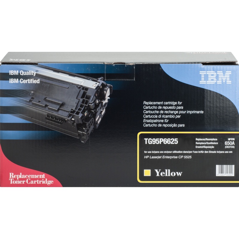 IBM Remanufactured Laser Toner Cartridge – Alternative for HP 650A (CE272A) – Yellow – 1 Each – 15000 Pages