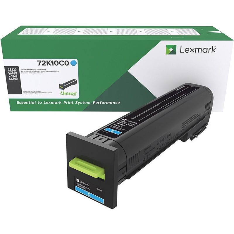 Lexmark Unison Original Toner Cartridge – Laser – Standard Yield – 8000 Pages – Cyan – 1 Each