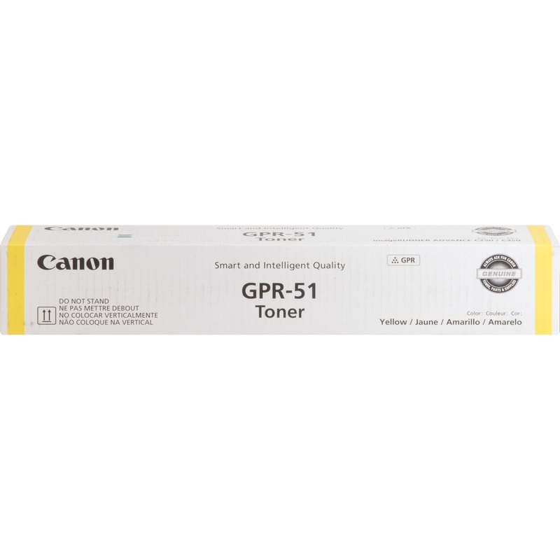 Canon GPR-51 Original Laser Toner Cartridge – Yellow – 1 Each – 21500 Pages