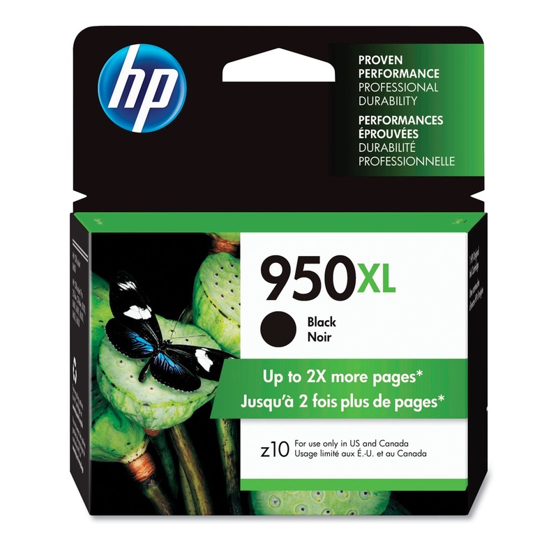 HP 950XL, (CN045AN) High-Yield Black Original Ink Cartridge