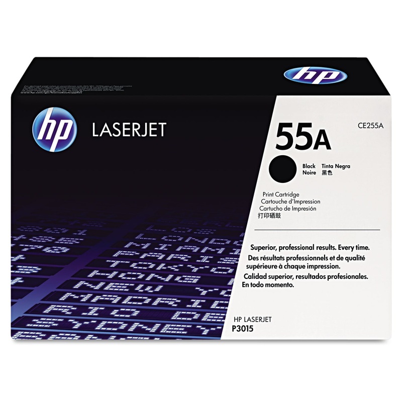 HP 55A, (CE255A) Black Original LaserJet Toner Cartridge