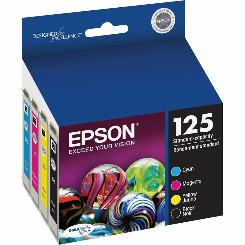 Epson DURABrite 125 Original Ink Cartridge – Inkjet – Black, Cyan, Magenta, Yellow – 4 / Pack