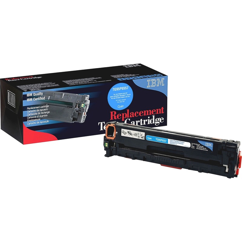 IBM Remanufactured Toner Cartridge – Alternative for HP 305A (CE411A) – Laser – 2600 Pages – Cyan – 1 Each