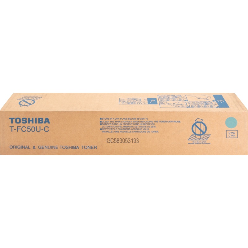 Toshiba Original Standard Yield Laser Toner Cartridge – Cyan – 1 Each – 28000 Pages