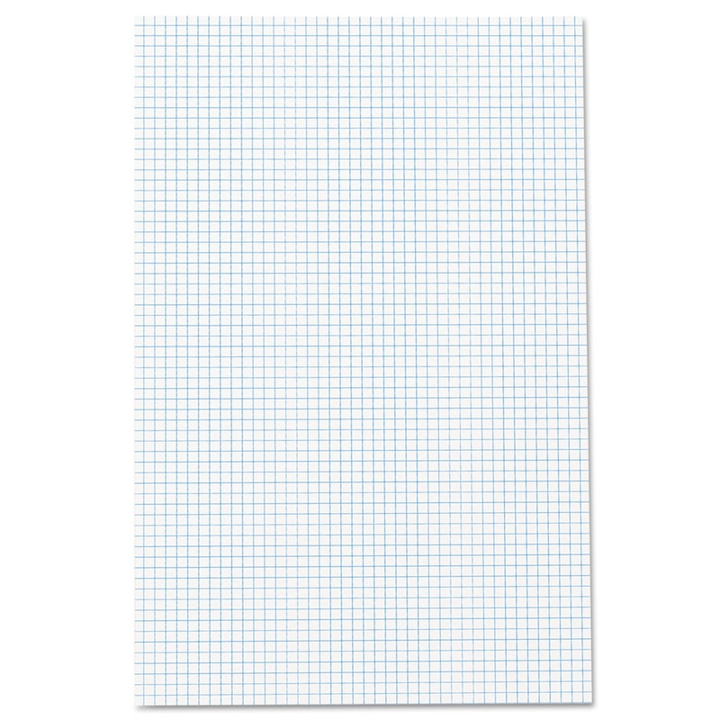 Quadrille Pads, Quadrille Rule (4 sq/in), 50 White (Standard 15 lb Bond) 11 x 17 Sheets