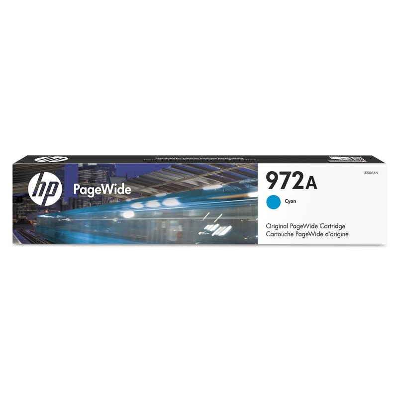 HP 972A, (L0R86AN) Cyan Original PageWide Cartridge