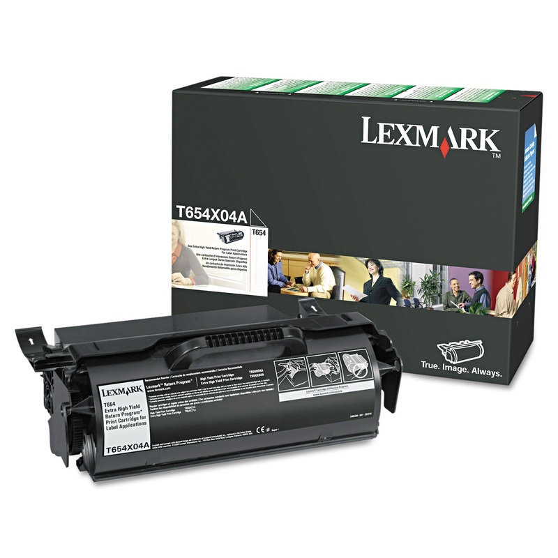 T654X80G Extra High-Yield Toner, 36,000 Page-Yield, Black