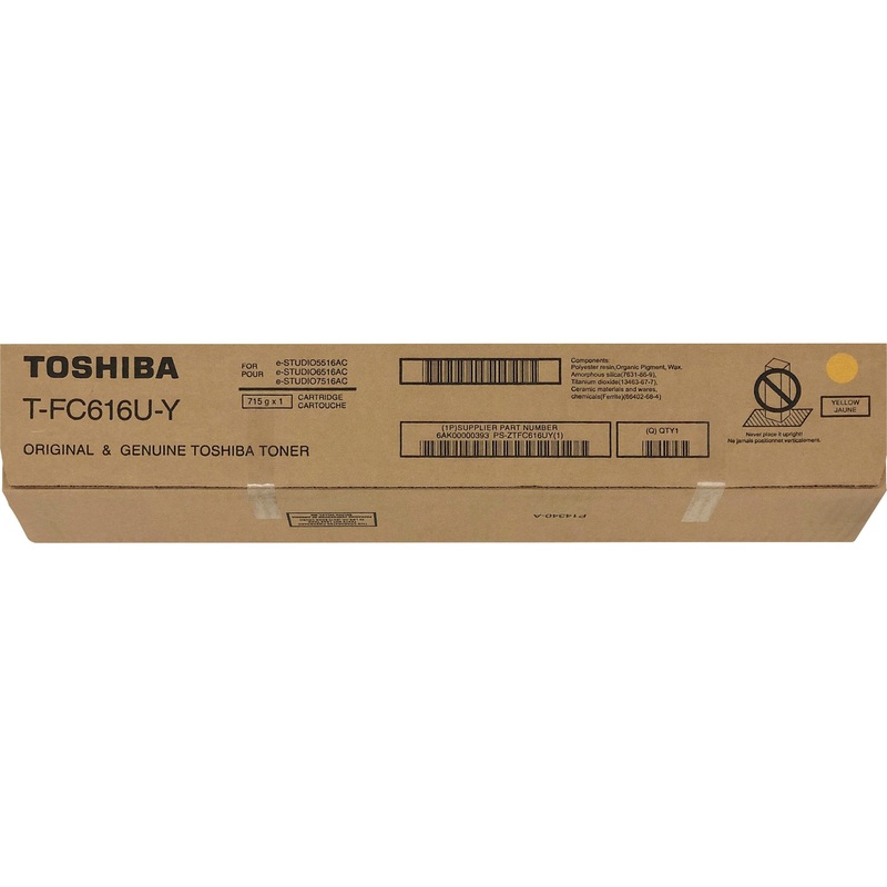 Toshiba Original Laser Toner Cartridge – Yellow – 1 Each – 39200 Pages