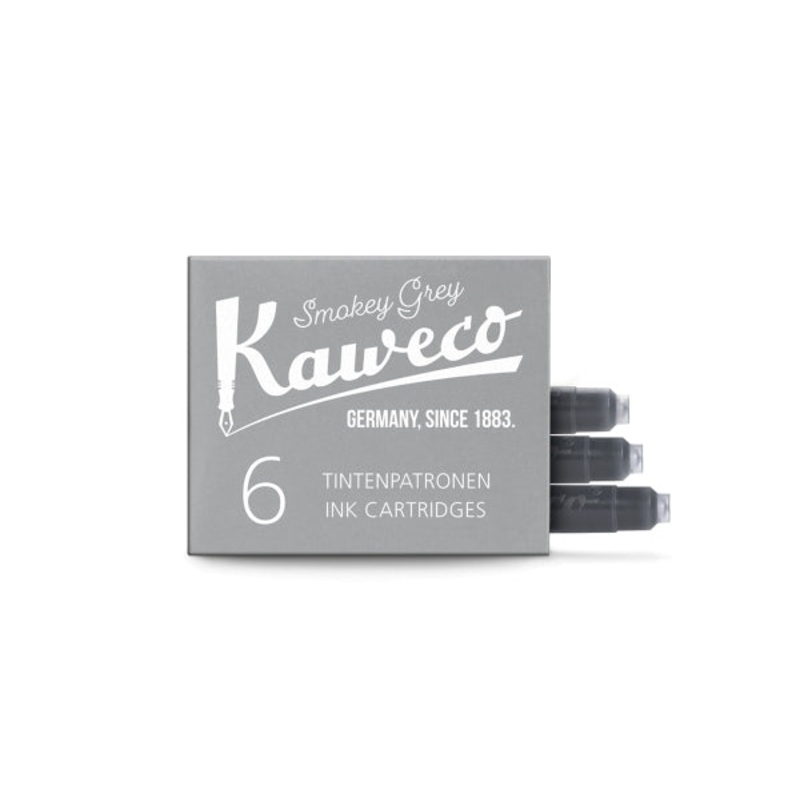 Kaweco Ink Cartridges 6-Pack Smoky Grey