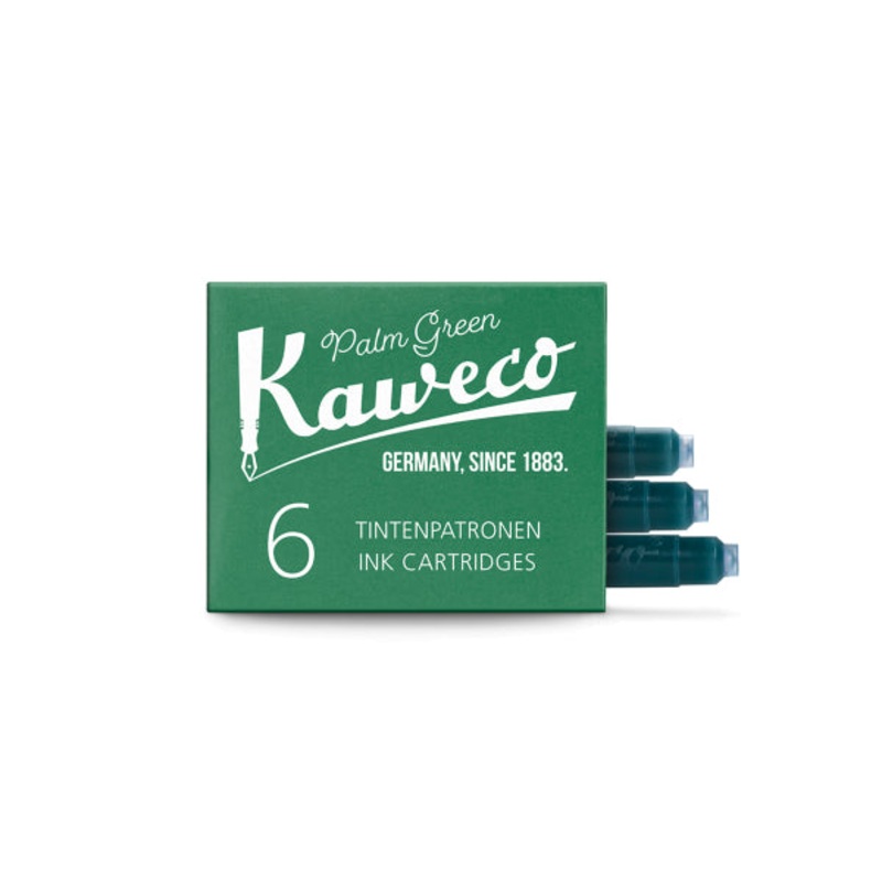 Kaweco Ink Cartridges 6-Pack Palm Green