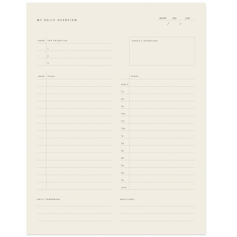 Daily Overview Notepad