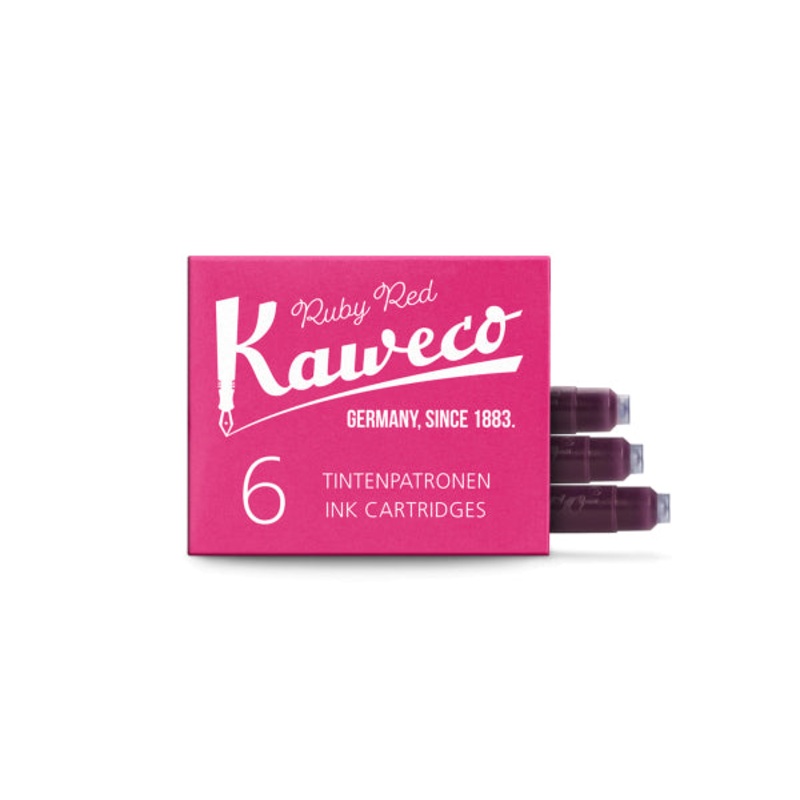 Kaweco Ink Cartridges 6-Pack Ruby Red