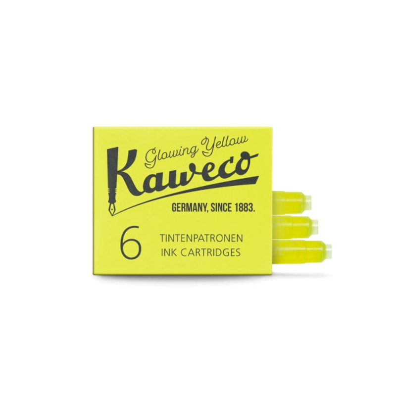 Kaweco Ink Cartridges 6 Pieces Glowing Yellow