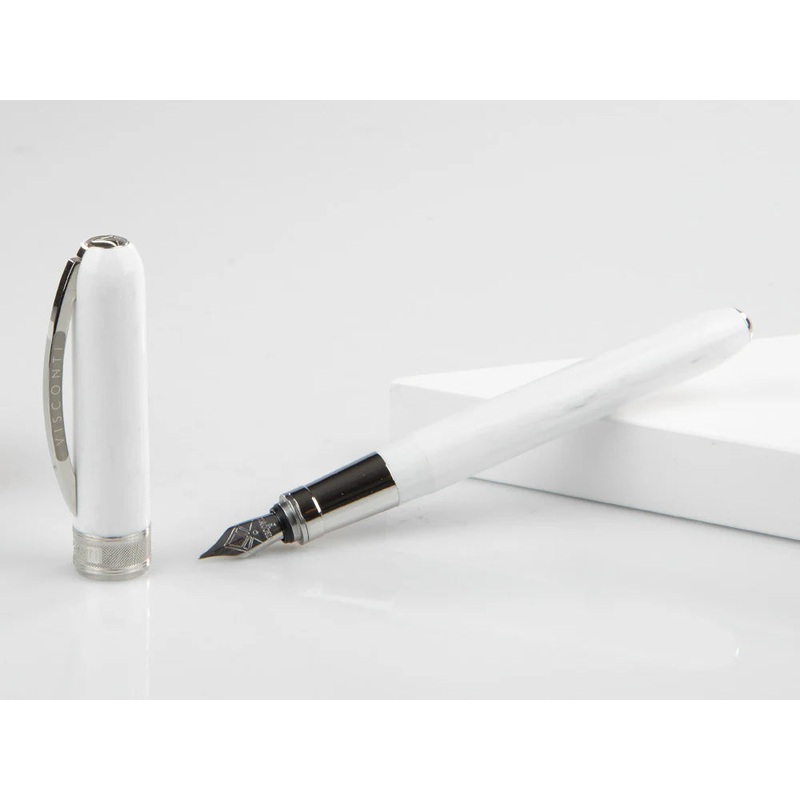 Visconti Rembrandt Fountain Pen – White Marble