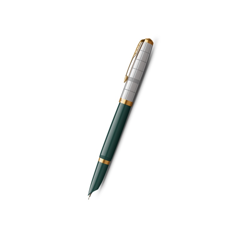 Parker 51 Premium Forest Green GT Fountain Pen – Medium Nib (FPD 2024)