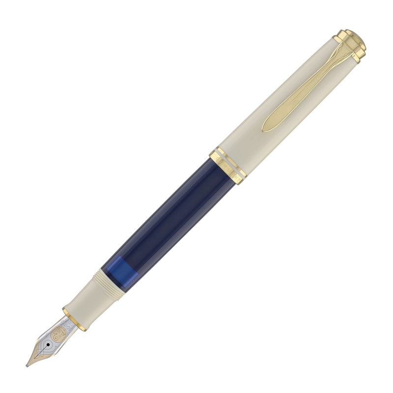 Pelikan Souveran 800 Fountain Pen in Cream Blue – Special Edition Extra Fine