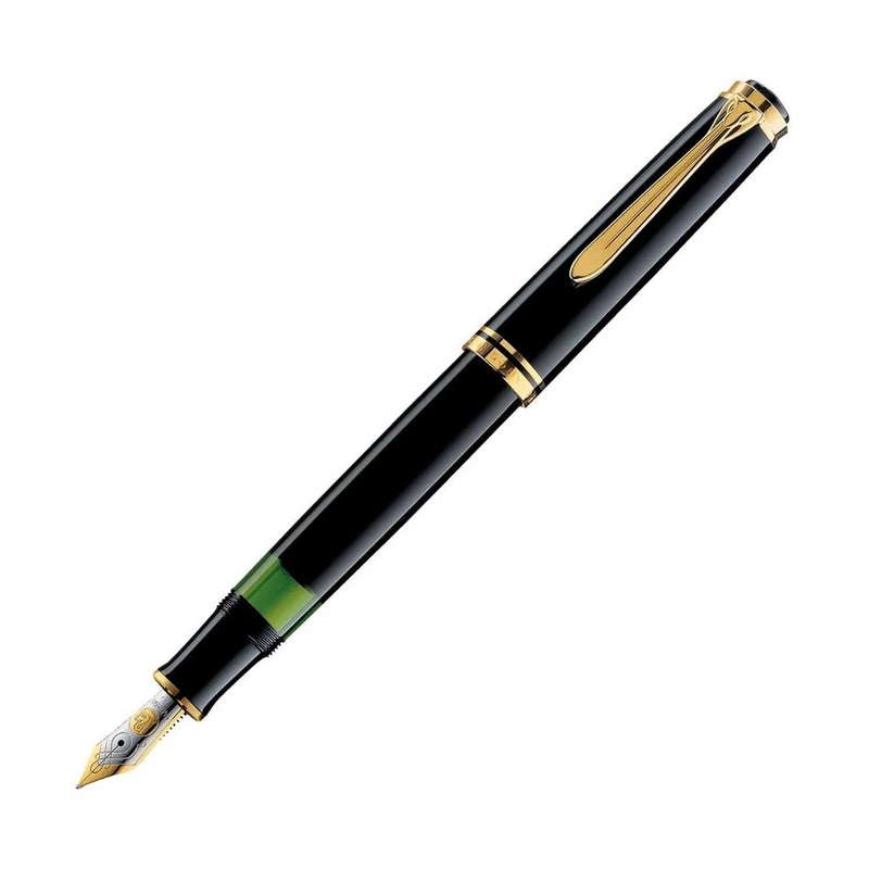 Pelikan M600 Fountain Pen – Black GT Extra Fine