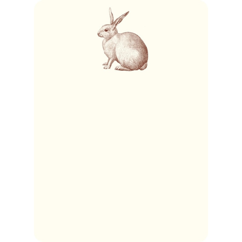 Alexa Pulitzer Rabbit Note Card with Plain Envelope