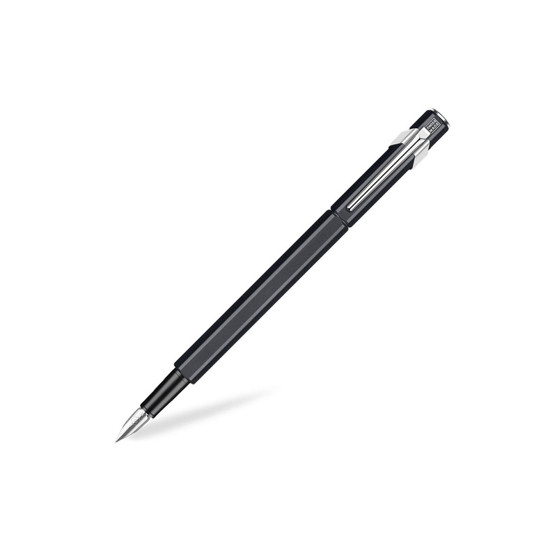 Caran D’ Ache 849 Popline Fountain Pen, Black – Steel Nib Medium