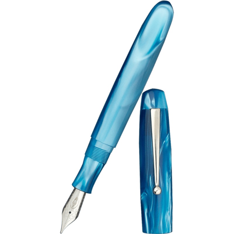 Edison Collier Fountain Pen – Azure Skies – 18K Nib Extra-Fine