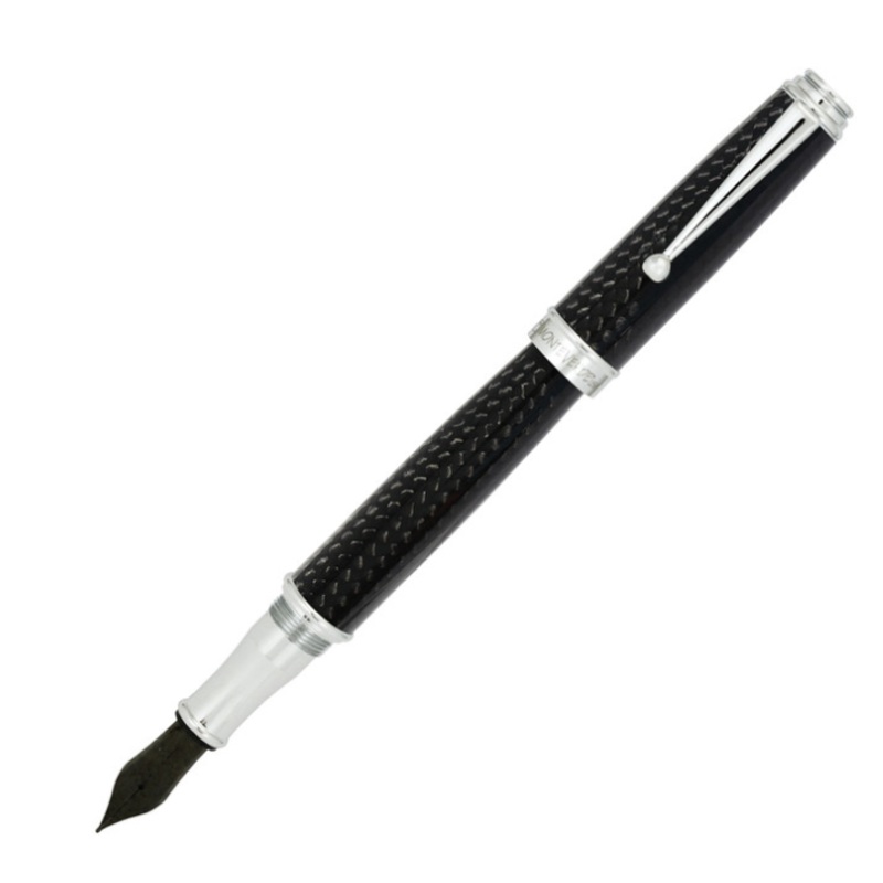 Monteverde Invincia Deluxe Chrome Fountain Pen, Medium Nib