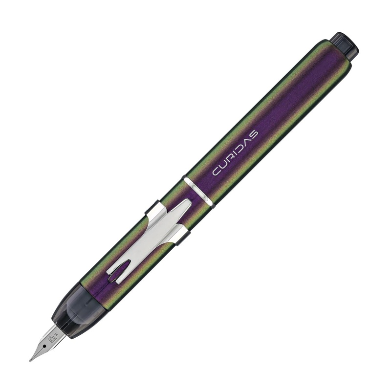 Platinum Curidas Retractable Stone Lolite (Purple) Fountain Pen Fine