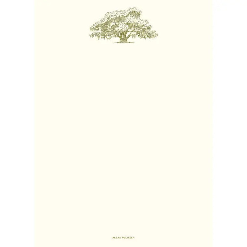 Alexa Pulitzer Oak Tree Note Card with Plain Envelope