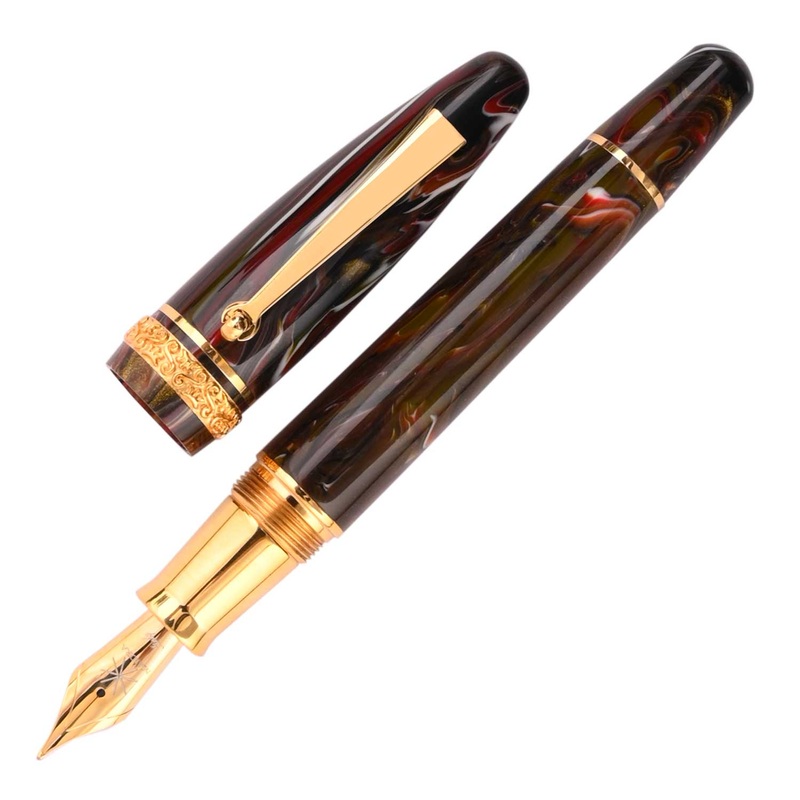 Maiora Ultra Ogiva Golden Age Fountain Pen – Fire GT Fine