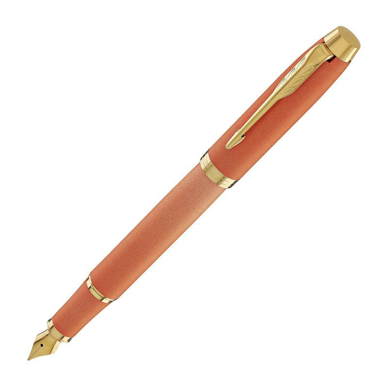 Parker IM Writing Rituals Fountain Pen in Uplifting Orange Gradient with Gold Trim Fine